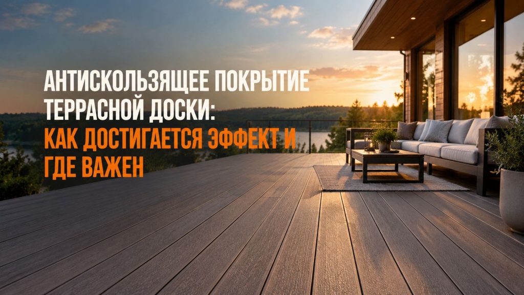Террасная доска ДПК у бассейна — зона с повышенными требованиями к антискользящему покрытию